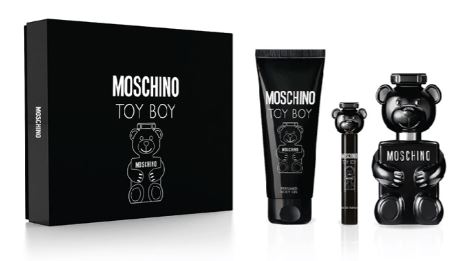 Estuche Moschino Toy Boy Hombre 3PZS 100ml EDP + 10 ml + After Shave + Gel De Baño